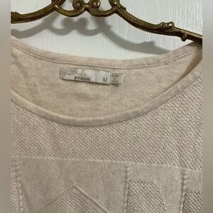 PrAna Geometric  Design Cotton Top Size Large​​​​​​